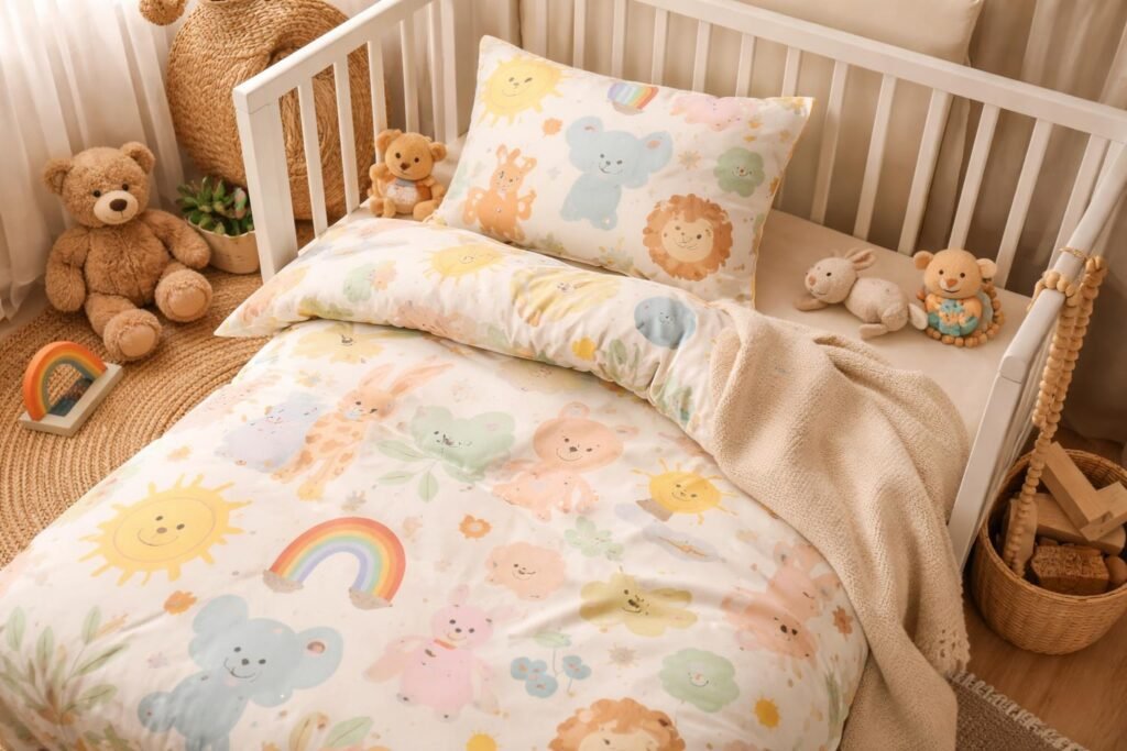 Puha, bőrbarát anyagból készült ovis ágynemű gyerekeknek